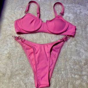 Pink bathing suit